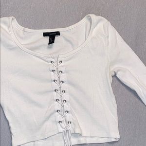 For 21 long sleeve crop top